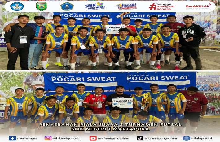 SMK NEGERI 1 MARTAPURA JUARA 3 TURNAMEN RAJA CUP