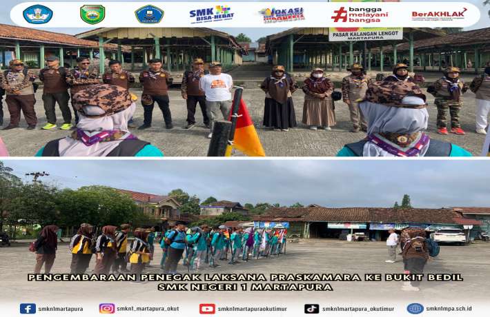 PENGEMBARAAN PENEGAK LAKSANA PRAMUKA SMK NEGERI 1 MARTAPURA